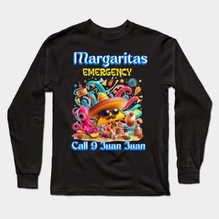 Sombrero and Sunglasses tacos and margaritas Long Sleeve T-Shirt